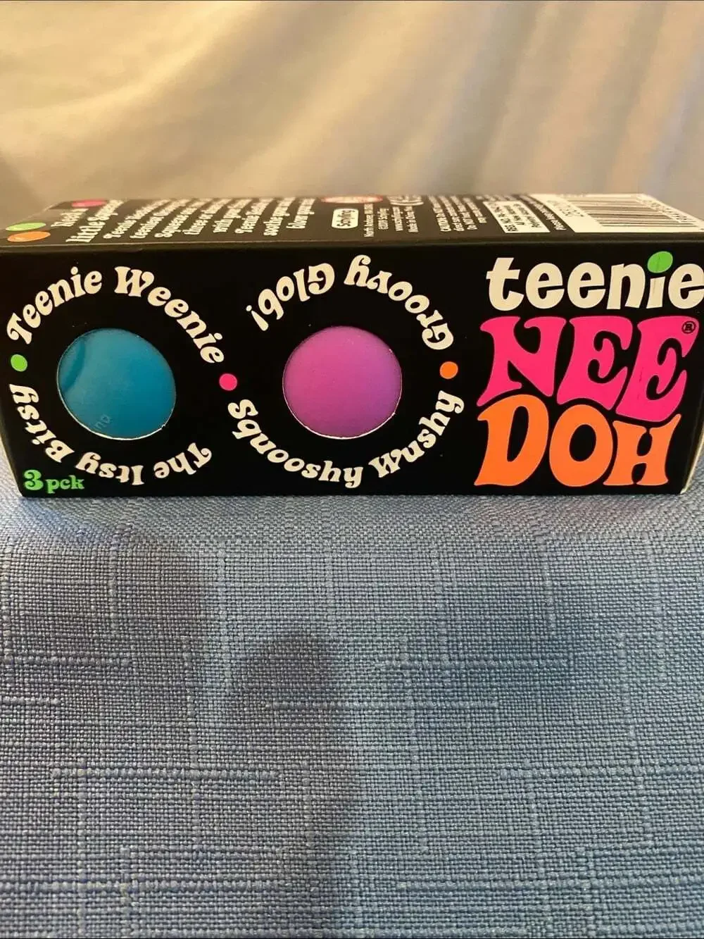 NeeDoh teenie 3-Pack groovy glob - purple, blue, green NIB